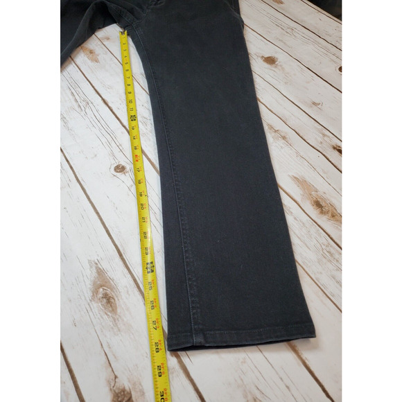 Lauren Ralph Lauren Womens Jeans 10 Black Straight‎ Leg Mid Rise Straight Cotton - Picture 8 of 11